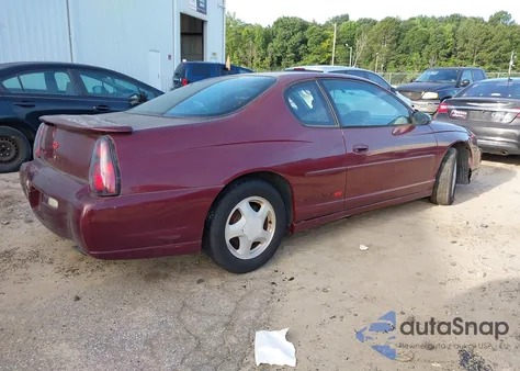 2002 Chevrolet Monte Carlo Ss from USA, damaged, VIN 2G1WX15K829366277